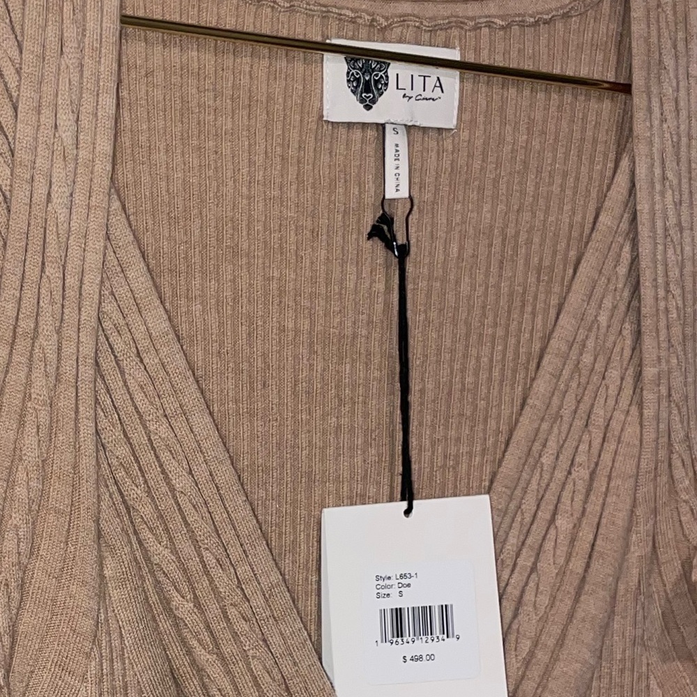 New! Revolve x Lita by Ciara Merino Wool cable knit cut out dress ✨ Small NWT! - Picture 13 of 14